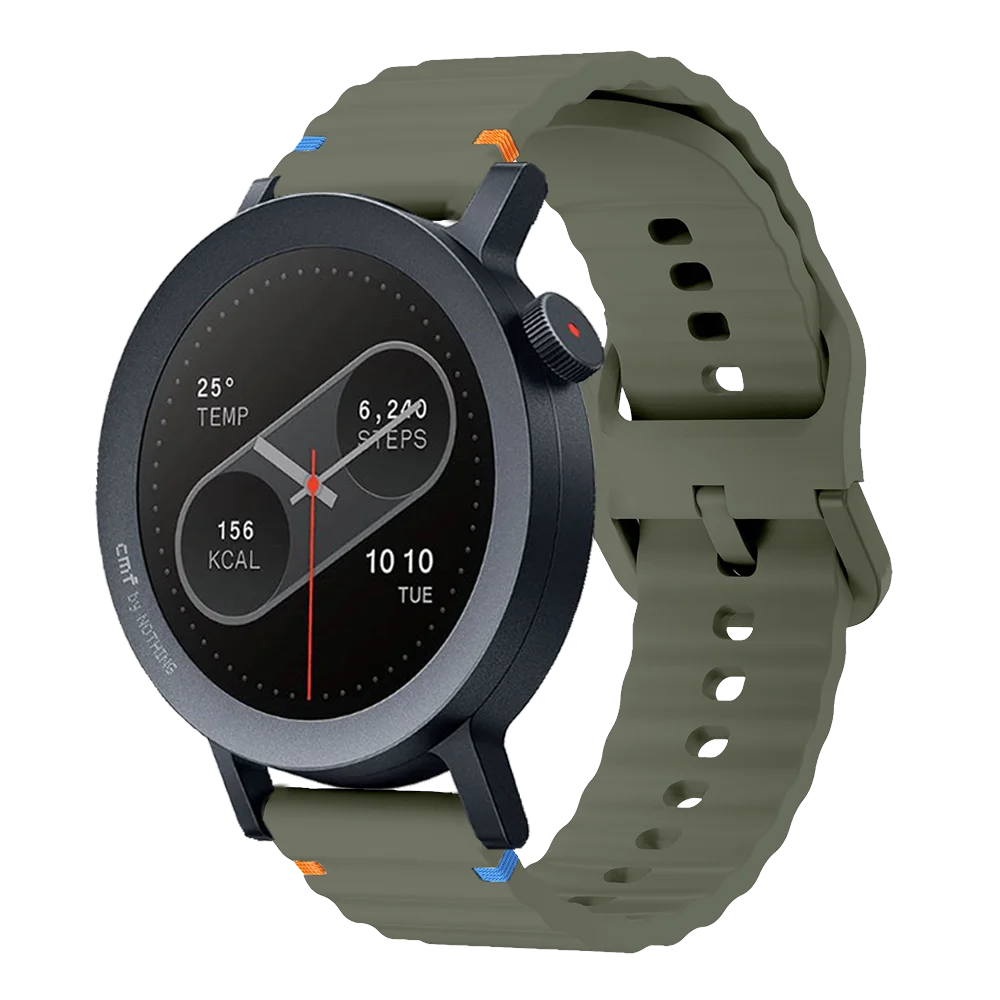 Silikonowy pasek 22 mm do zegarka CMF Watch Pro 2 Wymienna opaska Correa do CMF By Nothing Watch Pro 2 Akcesoria do bransoletek