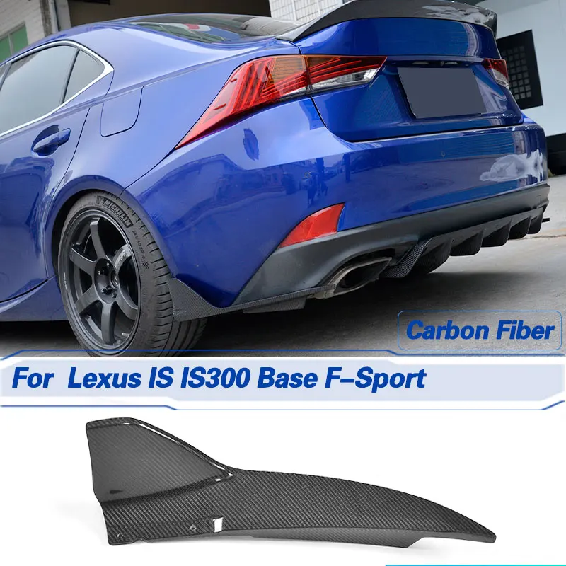 

Car Rear Bumper Splitters Spoiler Carbon Fiber for Lexus IS IS300 Base F-Sport Sedan 2017 2018 Racing Rear Flaps Body Kits