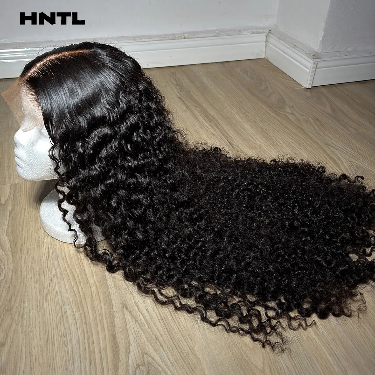 350 Density Black 5x5 Lace Closure Pixie Curly Glueless Wig 100% Human Hair Lace Frontal 13x6 13x4 Burmese Curls Drawstring Wigs
