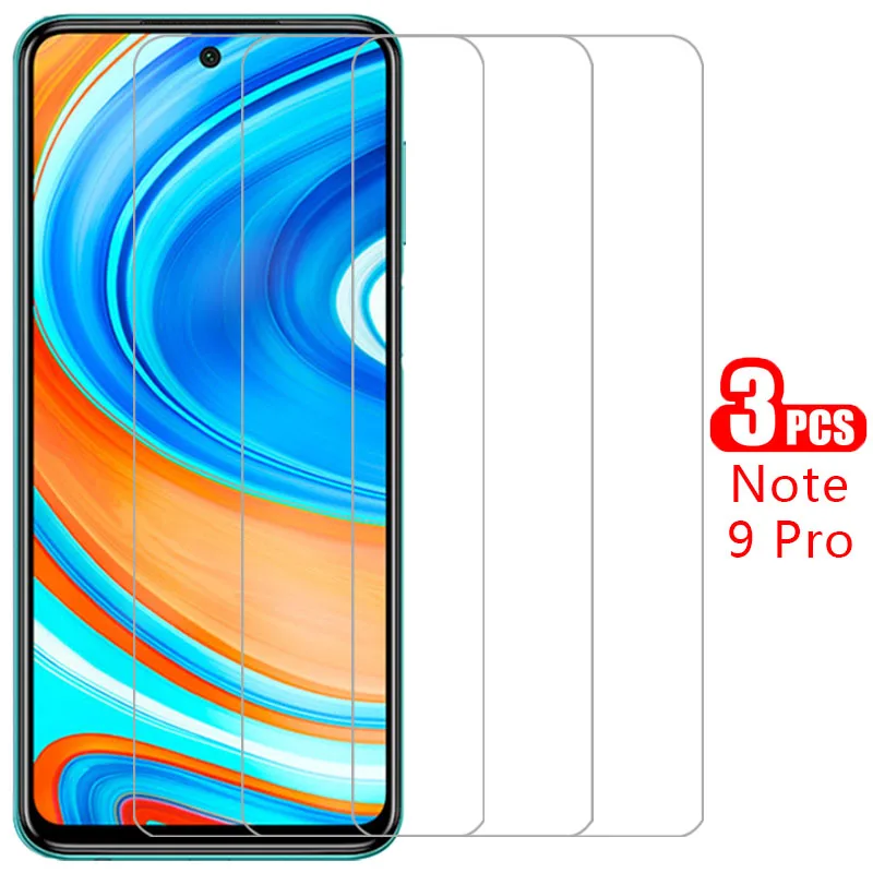 protective tempered glass for xiaomi redmi note 9 pro max screen protector on note9 not 9pro phone film glas xiomi readmi red mi