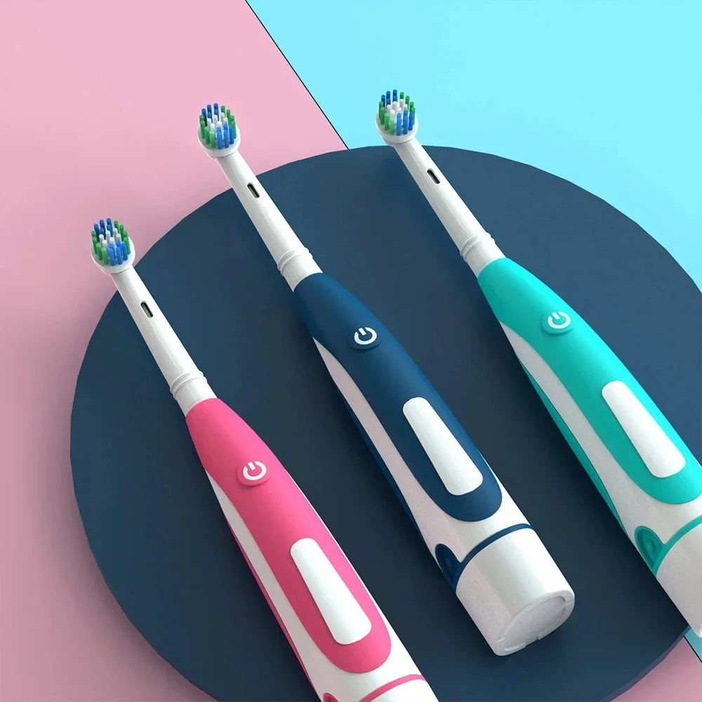 Electric Toothbrush Rotation 3D Tooth Brush Cleaning Waterproof Oral White Tooth Vitality 1-9pcs Replace Brush Head For Adult