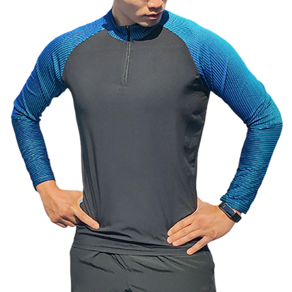Men Gym Sport Running Training Fitness Bodybuilding Sweatshirt Outdoor Sportswear Male Customization