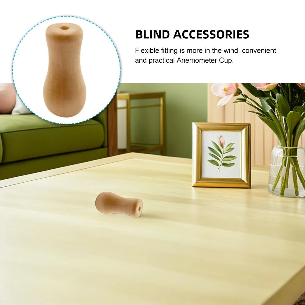 12 шт., деревянные концы, замена для роликовых штор, аксессуары для окон, шнур, оконные жалюзи, ручки для шнура