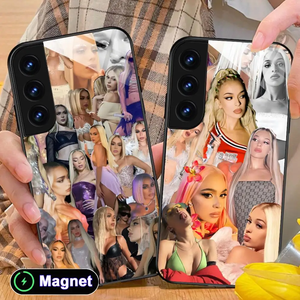 Fashion Bad Gyal Phone Case for Samsung Galaxy S26 S25 S24 S23 S22 S21 S20 Note20 Plus FE Ultra Glass Magnet Cover