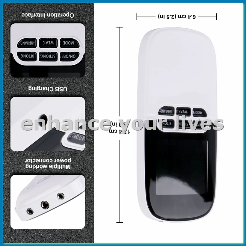 

Rechargeable TENS Unit Digital Therapy Machine EMS TENS Machine Physiotherapy Body Neck Massage-A23U