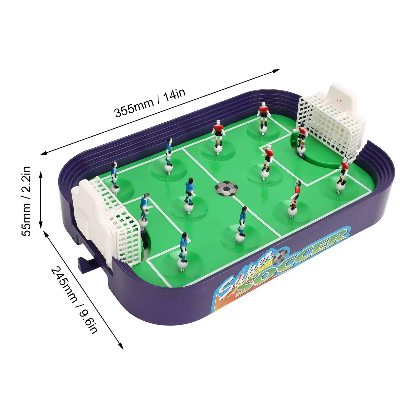 Interactive Tabletop Foosball Game - Easy Assembly, Multiplayer Competition - Fun Soccer Toy for Parties/Family Game Night