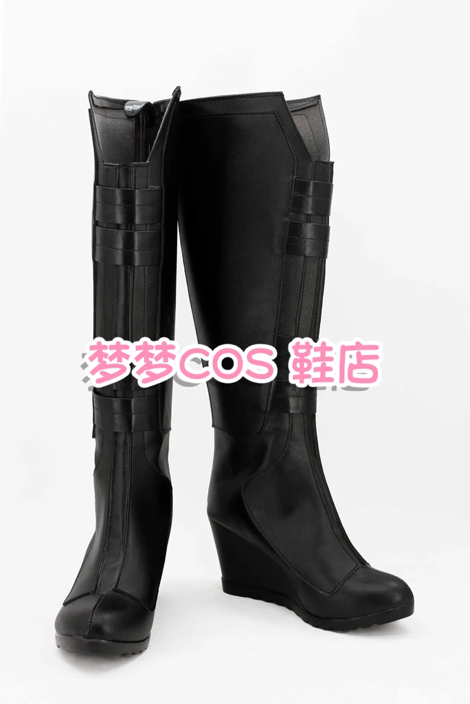 大人女性スーパーヒーローウィドウナターシャ・ロマノフブラックバトルコスプレ靴ブーツハロウィン仮装ブーツ