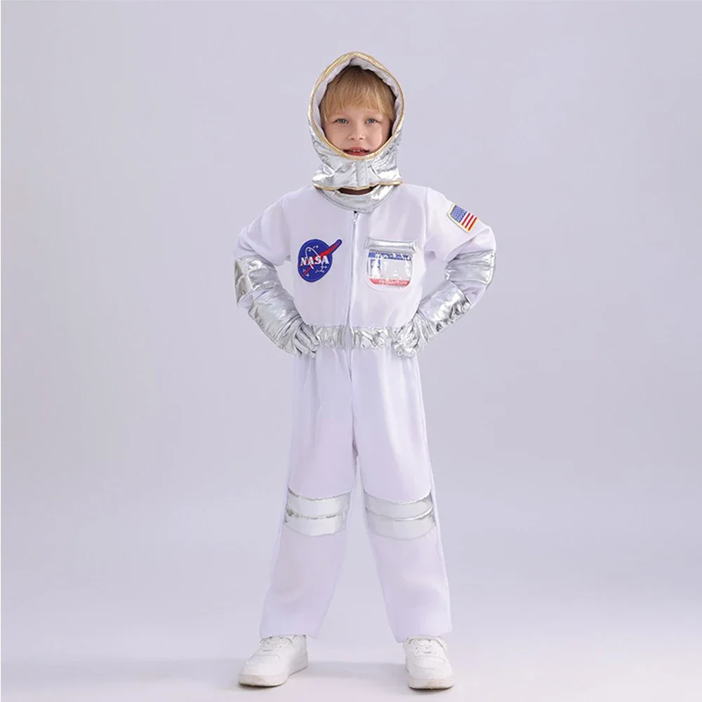 Kostium astronauty na Halloween dla dzieci, strój kosmonauty dla chłopca i dziewczynki, kombinezon astronauty dla dzieci, strój astronauty dla dzieci