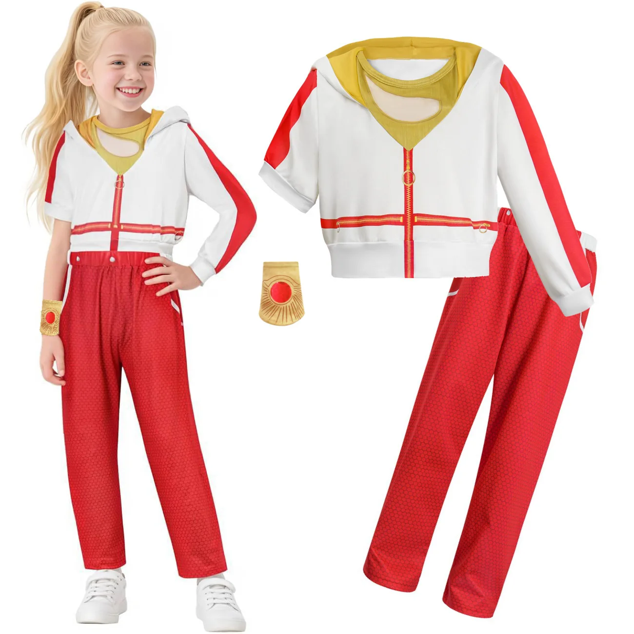 

2025 Movie Zombies 4: Dawn of the Vampires Halloween Carnival Cosplay Costume Coat+pants Suit Girl Sets School Attire Outfits