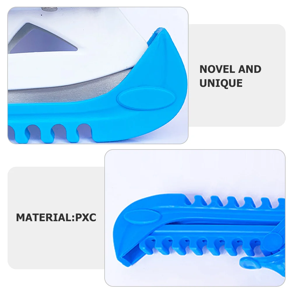 1 ペアアイススケートガードスケートブレードプロテクター耐摩耗性スケートシューズカバースケートガード耐摩耗性ブレードカバー