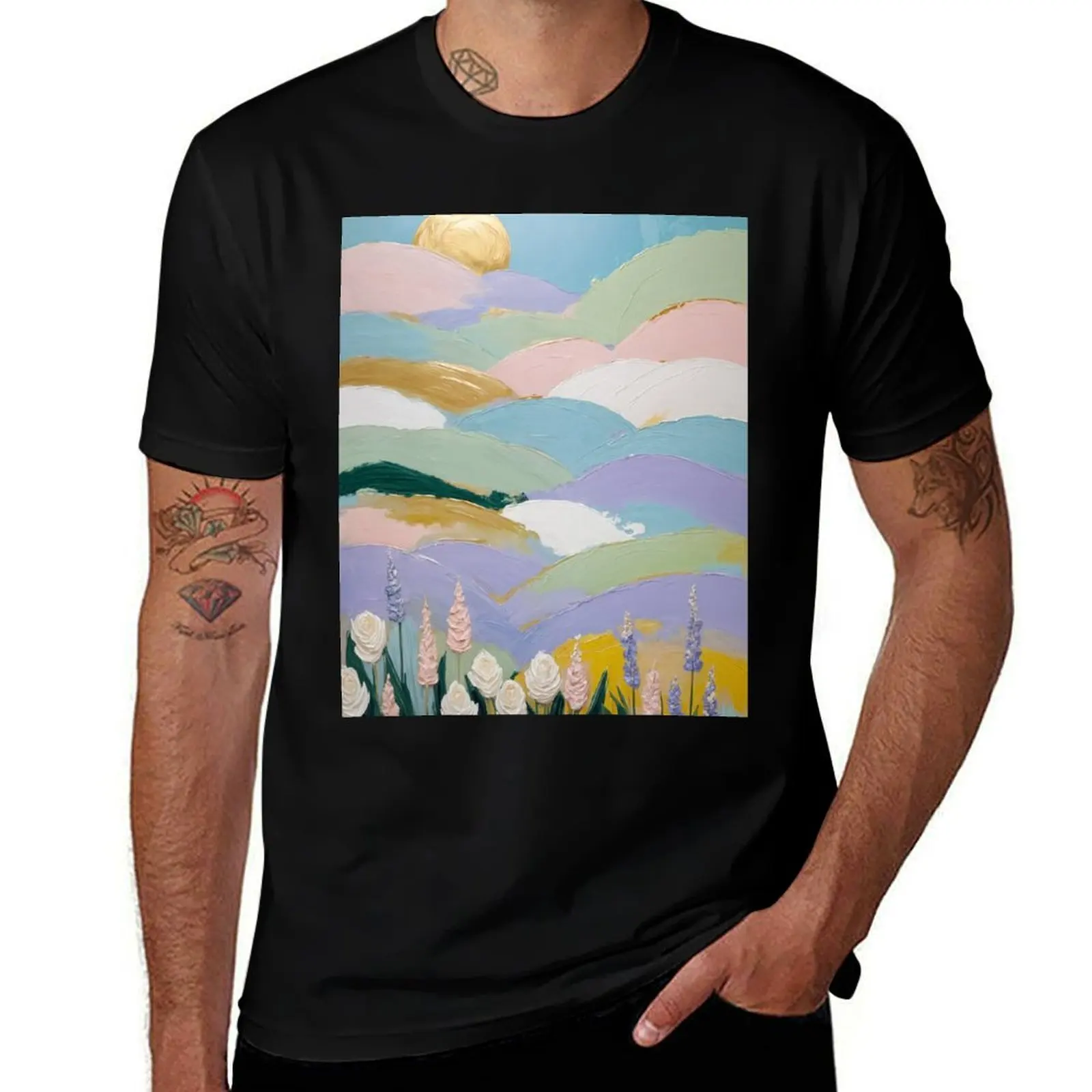 

Pastel Hills no1 T-Shirt anime luxury t-shirt blacks T-shirts for men cotton
