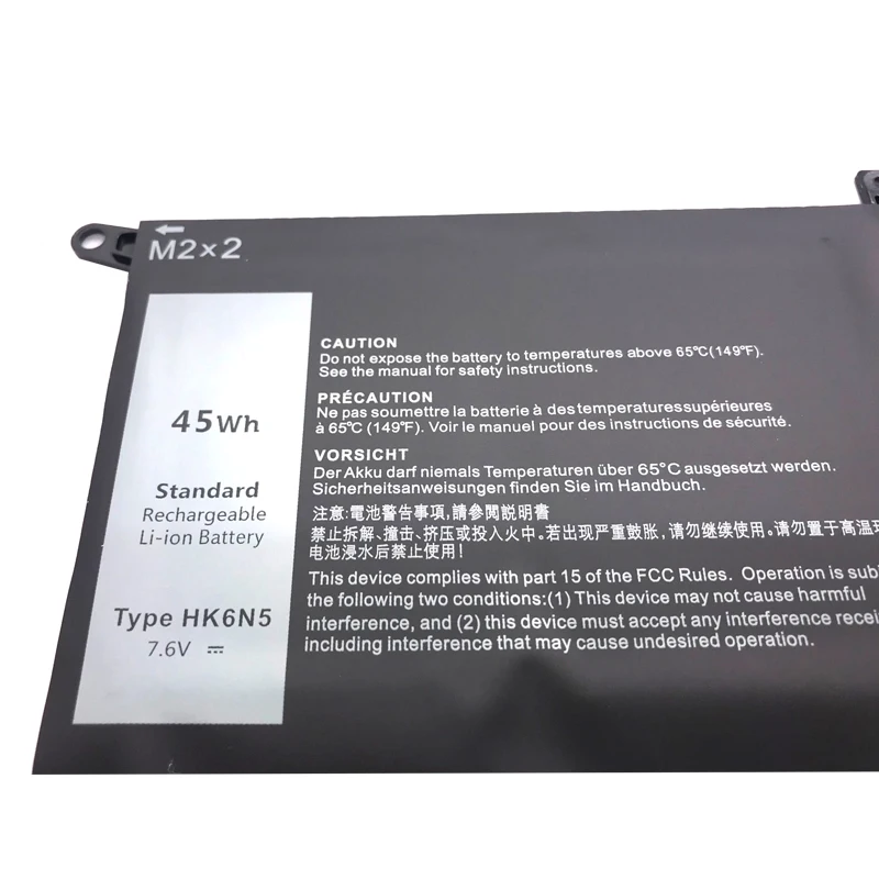 Imagem -05 - Lmdtk Novo Hk6n5 13 135390 Xps Bateria do Portátil para Dell Inspiron 9370 9380 P82g Dxgh8 7.6v 45wh