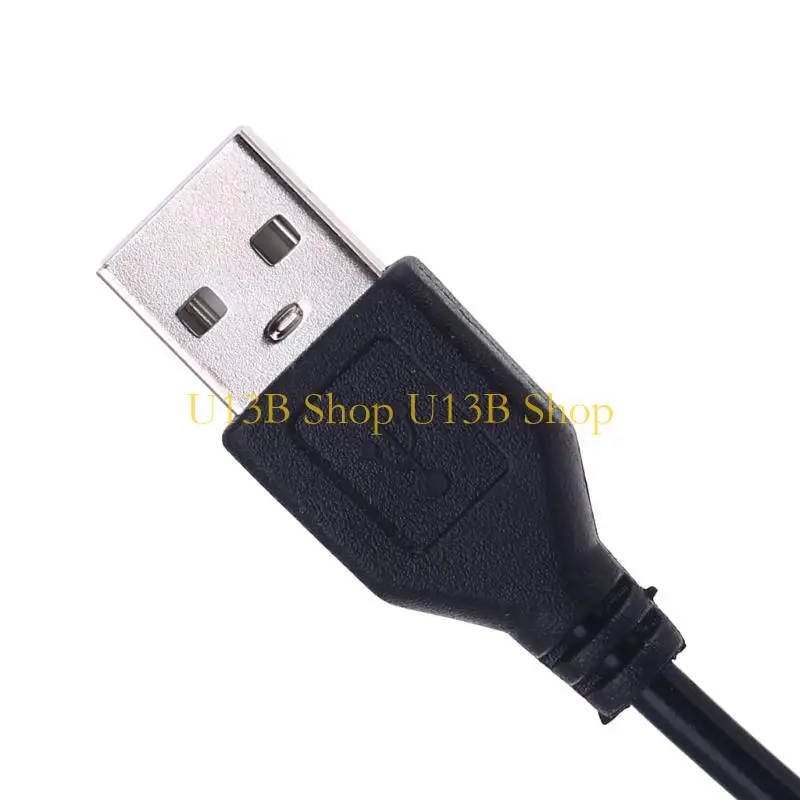 U13B USB Male to 3.5mm Stereo Cable USB Male to 3.5 Connector Plug Cable Adapter Connector Accessory for MP3