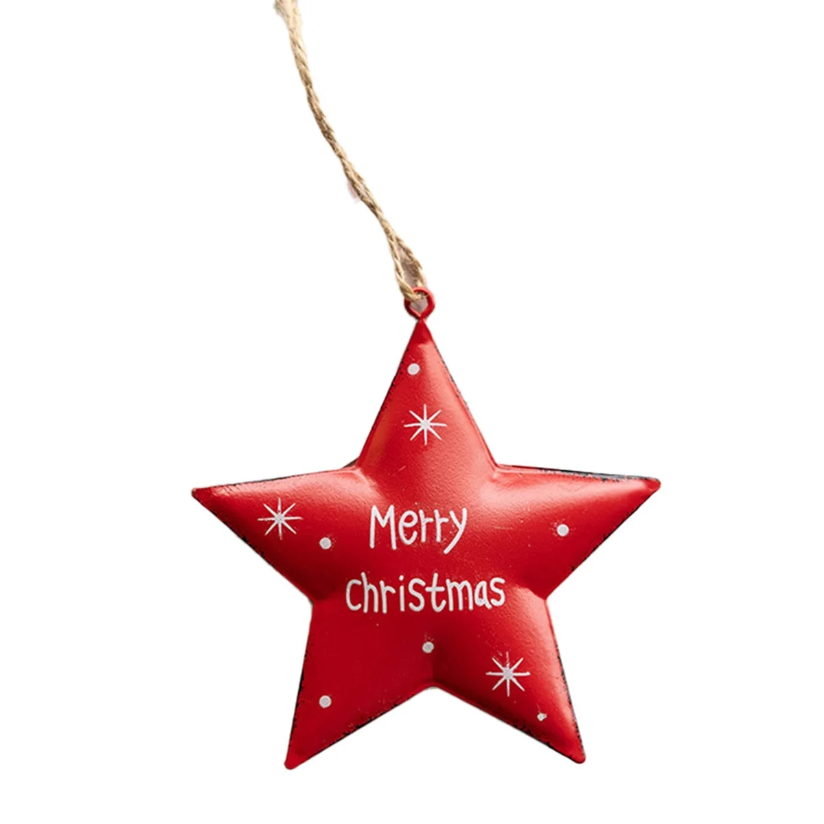 Wrought Iron Christmas Tree Pendant Star Bell Christmas Home Decoration Pendant A