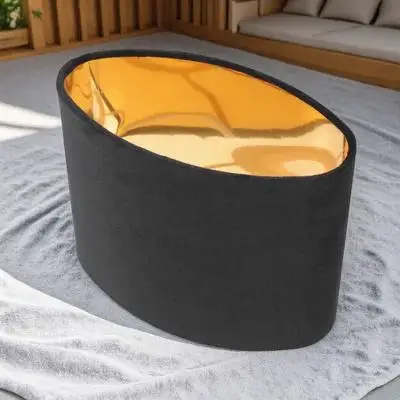 

1pc Oval Cloth Lampshade Simple Durable Light Cover For Bedroom Wall Floor Lamps Dust Protection Easy Install Practical