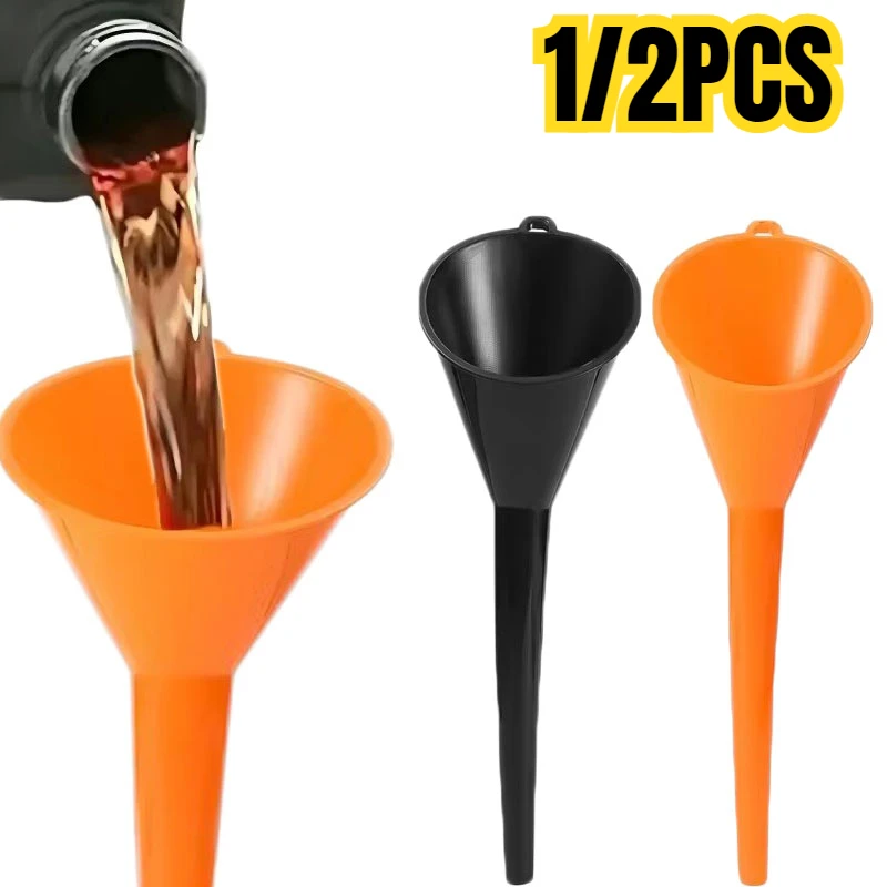 1/2PCS Plastic Engine Funnel Motorcycle Fueling Tool Splashproof Car Fuel Injection Funnel Gasoline Fueling Tool Car Parts