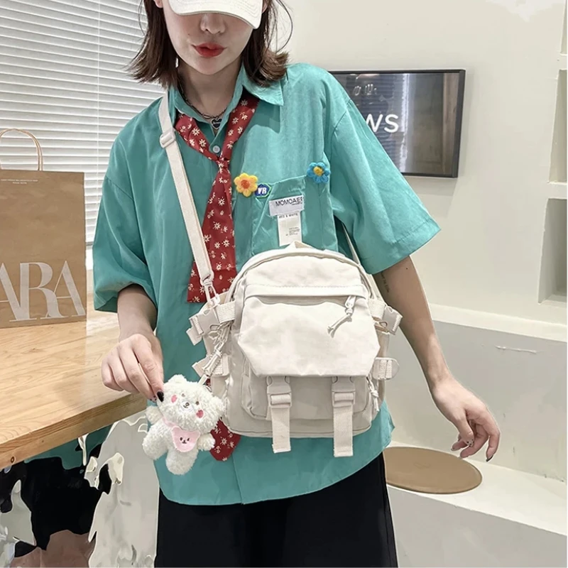 Moda Kawaii Mini zaino donna borsa a tracolla per ragazze adolescenti Multi-funzione piccolo Bagpack signore Travle scuola zaini