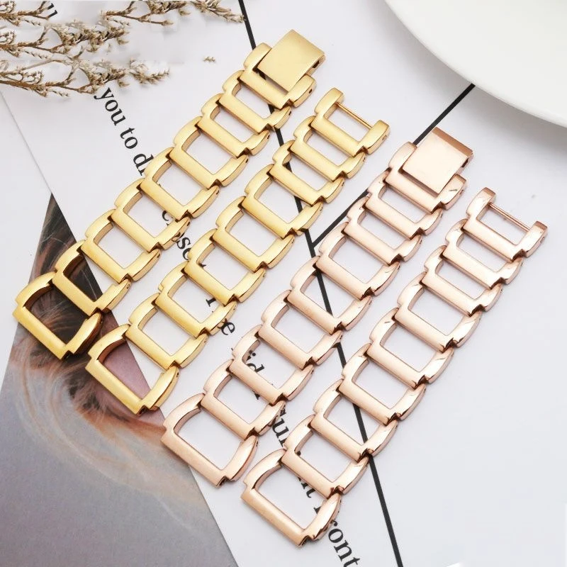 Voor Ck Stalen Band K3g223626 K3g231/6 K2y2y1 Huawei B3 B6 Serie Uitgehold Precisie Stalen Horlogeband 16Mm Horlogeband