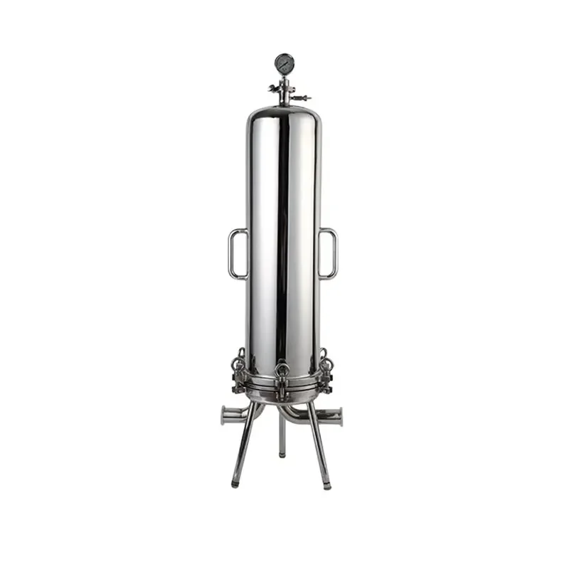Microporous Membrane Stainless Steel Hygiene Single Core Water Cartridge Filter Housing