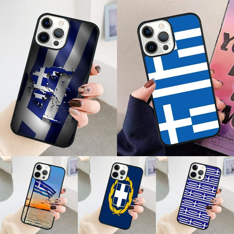 Greece Greek National Flags phone case Cover For iPhone 14 15 16 Pro Max SE 2020 coque For apple 11 12 13 Pro Max Mini 8 Plus