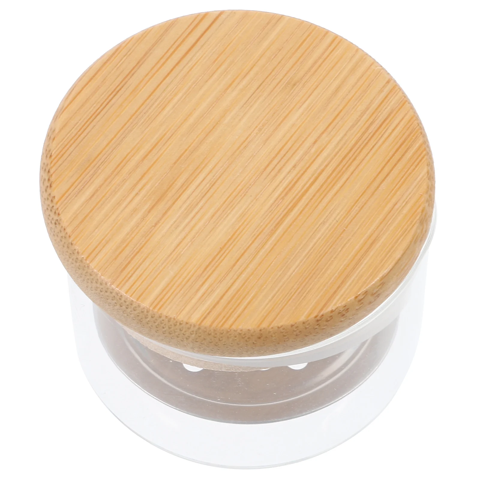 1 قطعة طبق أظافر زجاجي كوب دابن طبق للأظافر الاكريليك مع شبكة من الاستانلس استيل غطاء خشبي حامل السائل مسحوق خلط السلطانية #2