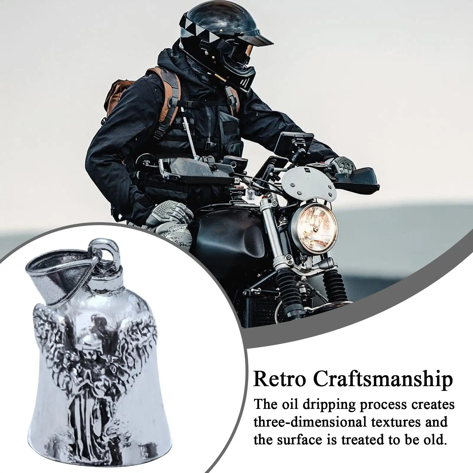 

Мотоциклетный колокольчик для езды, защита для езды, аксессуар для безопасности, подвеска для женщин и мужчин, спортивные всадки на открытом воздухе, папа, друзья, автомобиль