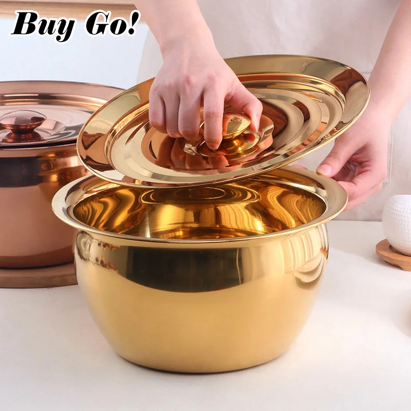 1 Set Oil Basin With Cover Stainless Steel Oil Storage Deep Egg Mixing Bowl Kitchen Multi-use Basin Serving Bowl Cooking Tools