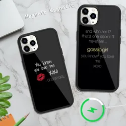 You Know You Love Me XOXO Gossip Girl Phone Case For iPhone Magsafe Magnetic 15 14 13 12 11 Plus Pro Max Wireless Charging