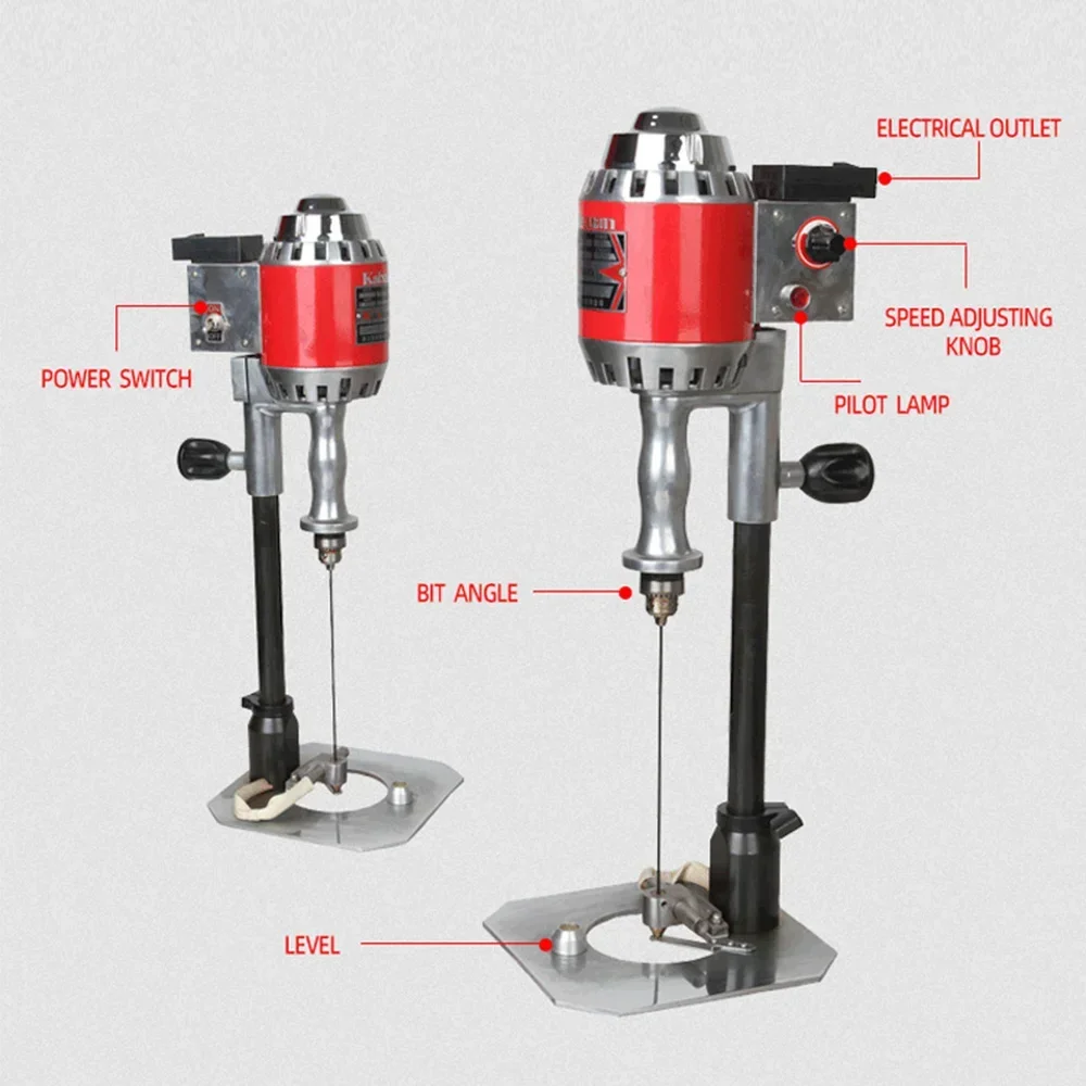 8 in Leather/Cloth Punching Machine Temperature-controlled Electric Heating Drill 110V/220V Positioning Drilling Machine