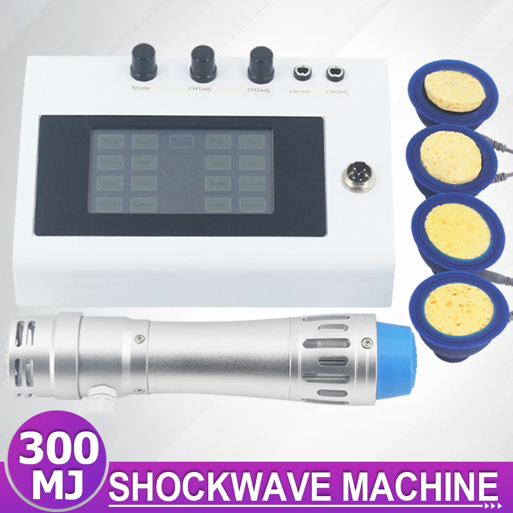 Shockwave Therapy Machine EMS For ED Treatment Relieve Caput Femoris Pain Body Massage 300MJ Physiotherapy Shock Wave Massager