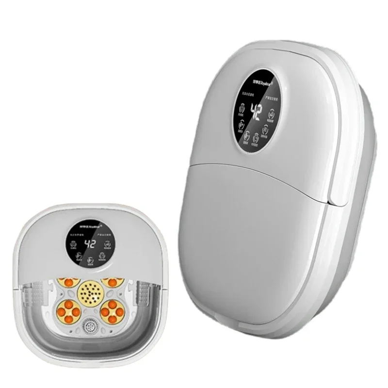 Household 220v Foldable Foot Bath Tub Full Automatic Heating Constant Temperature Electric Massage Foot Washer Pedicure Househol
