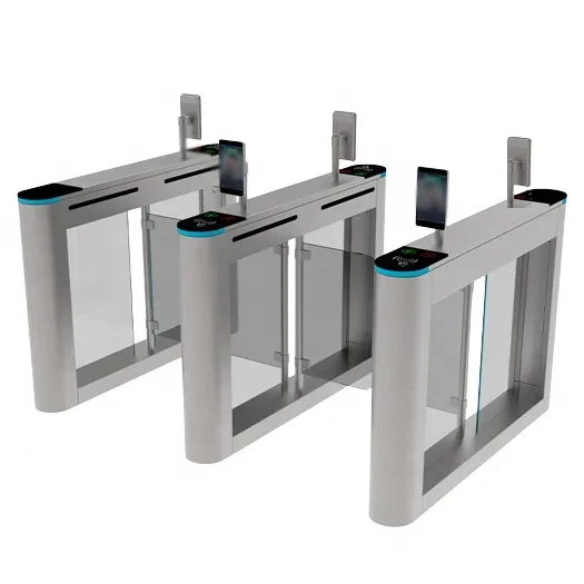 Optical Access Control facial Recognition Turnstile Barrier Gate Portable Waist Height Disabled Swing Turnstiles  For Subway