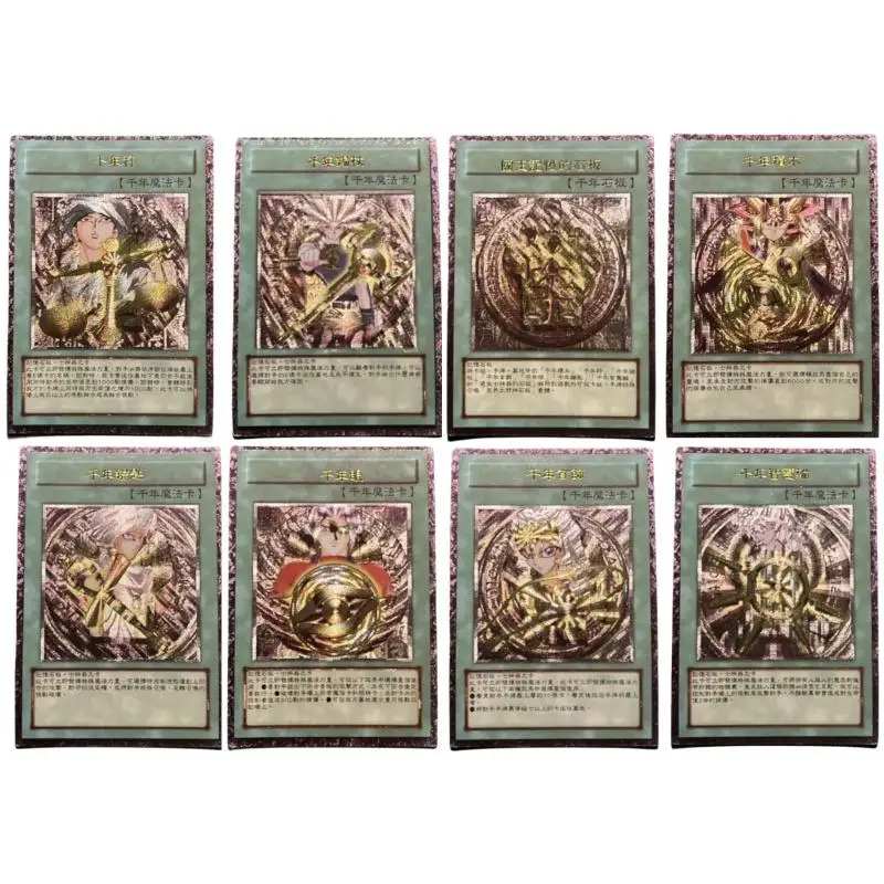 Yu-Gi-Oh flash card Millennium Item Remake UTR Ultimate Rare Gold Stamping DIY Action Toy Figures Anime Game Collection gift