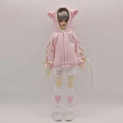 60/45cm Doll's Clothes for 1/3 1/4 Bjd Doll Hooded Coat Shorts Leg Covers Suit Diy Girl Toys Dress Up Doll Accessories,no Doll