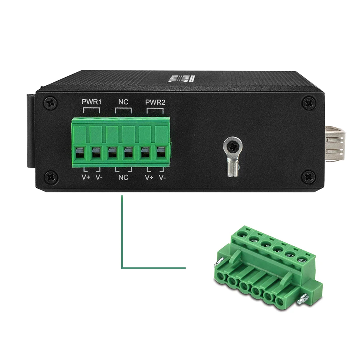 

2026unique Olycom mini 24 В с двойным питанием, 5-портовый гигабитный промышленный сетевой коммутатор