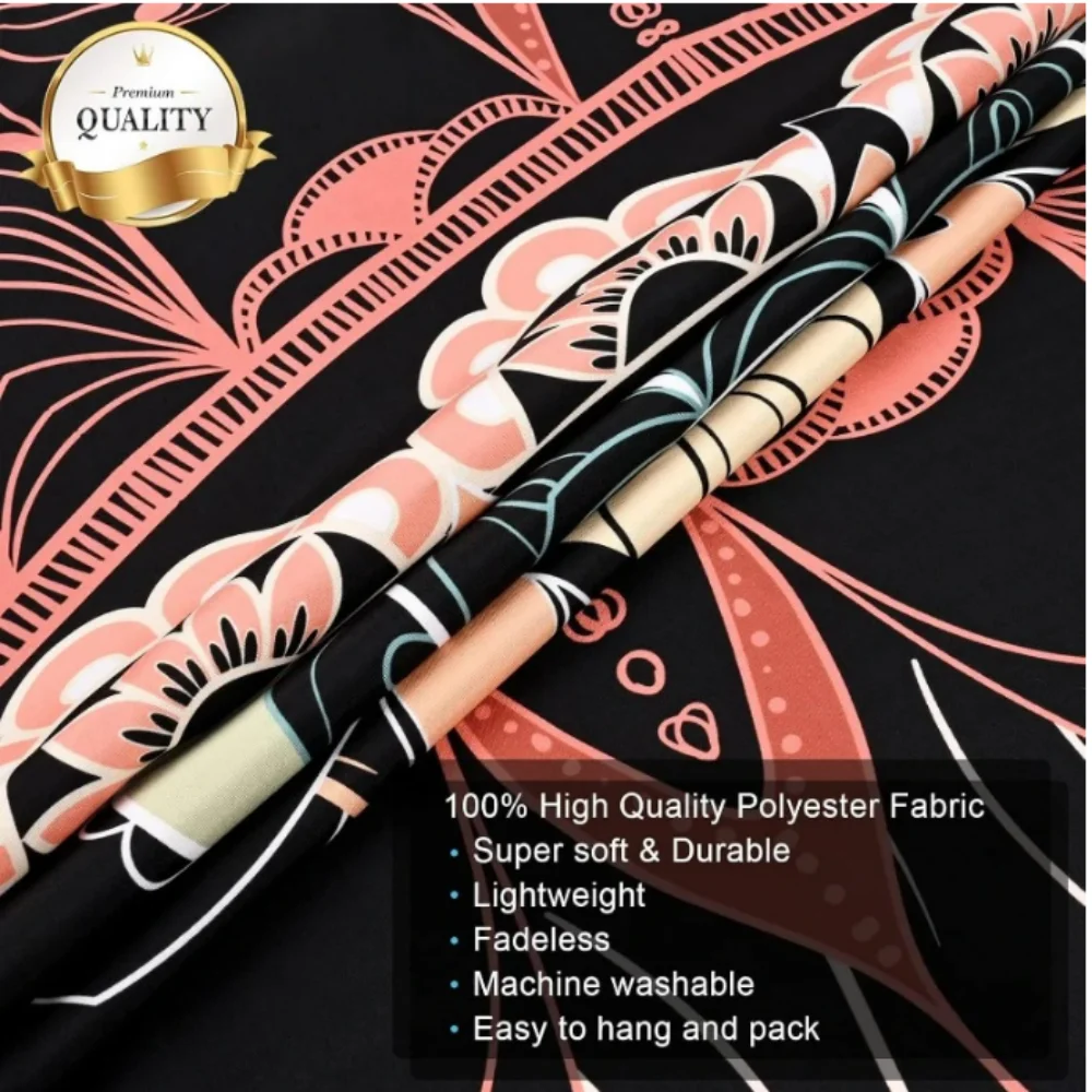 VIKAMA Fantasy الأرجواني والأزرق الفيل نسيج نمط البوهيمي غرفة نوم الموسيقى استوديو موضوع غرفة ديكور