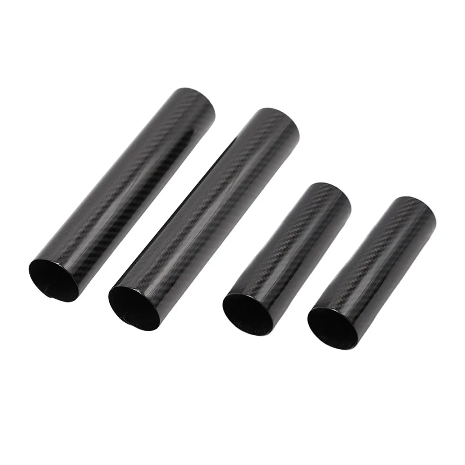

2x Universal Carbon Fiber Motorcycle Accessory Easy Installation Durable Quality Front Fork Cover Boots Sleeve for Motorbike