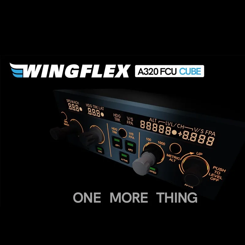 WINGFLEX Airbus A320 FCU CUBE EFIS RMP aircraft control panel Microsoft flight simulation