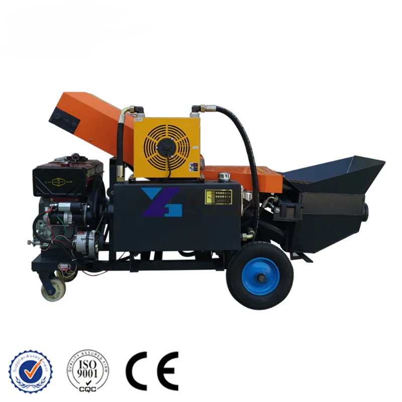 Small Diesel Secondary Structure Column Concrete Pouring Pump Transport Pump