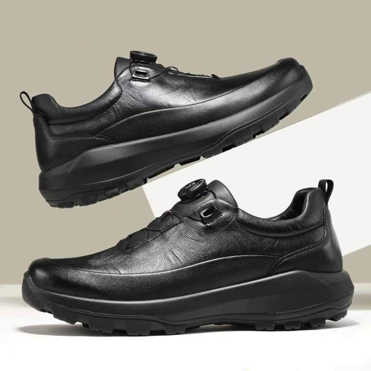 Men's shoes 2026 high-end business swivel buckle with European standard fashionable soft sole inside
