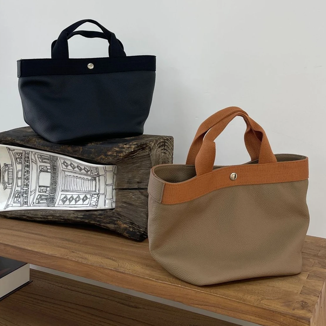 Dave & Di Echt Leren Tas Vrouwen Minimalistische Vintage Handtas Splitsen Casual Enkele Schouder Emmer Tas