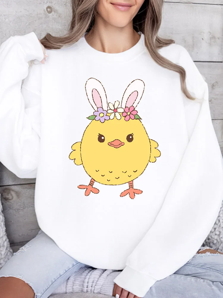 

Женская толстовка Angry Chick с круглым вырезом, повседневный пуловер с длинными рукавами, свободный крой, для ежедневной носки