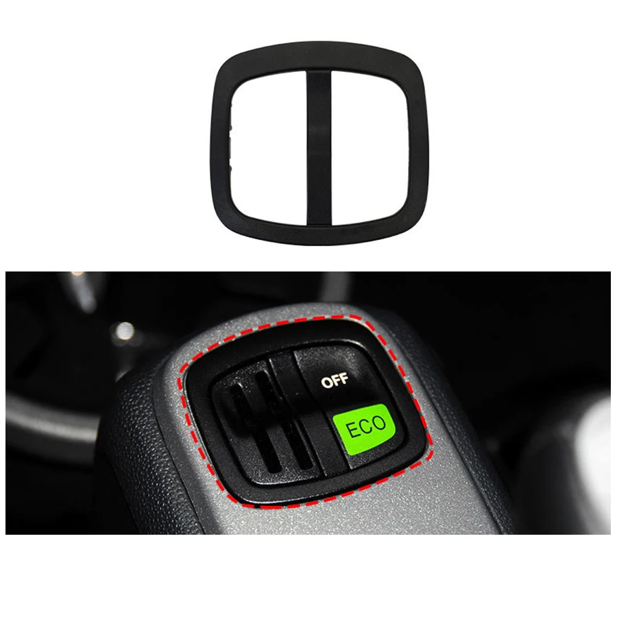 Marco de interruptor de soporte de coche, marco de interruptor ecológico, cubierta de moneda de interruptor Convertible para Smart 451 para Smart Fortwo 4518203910 2007-2014
