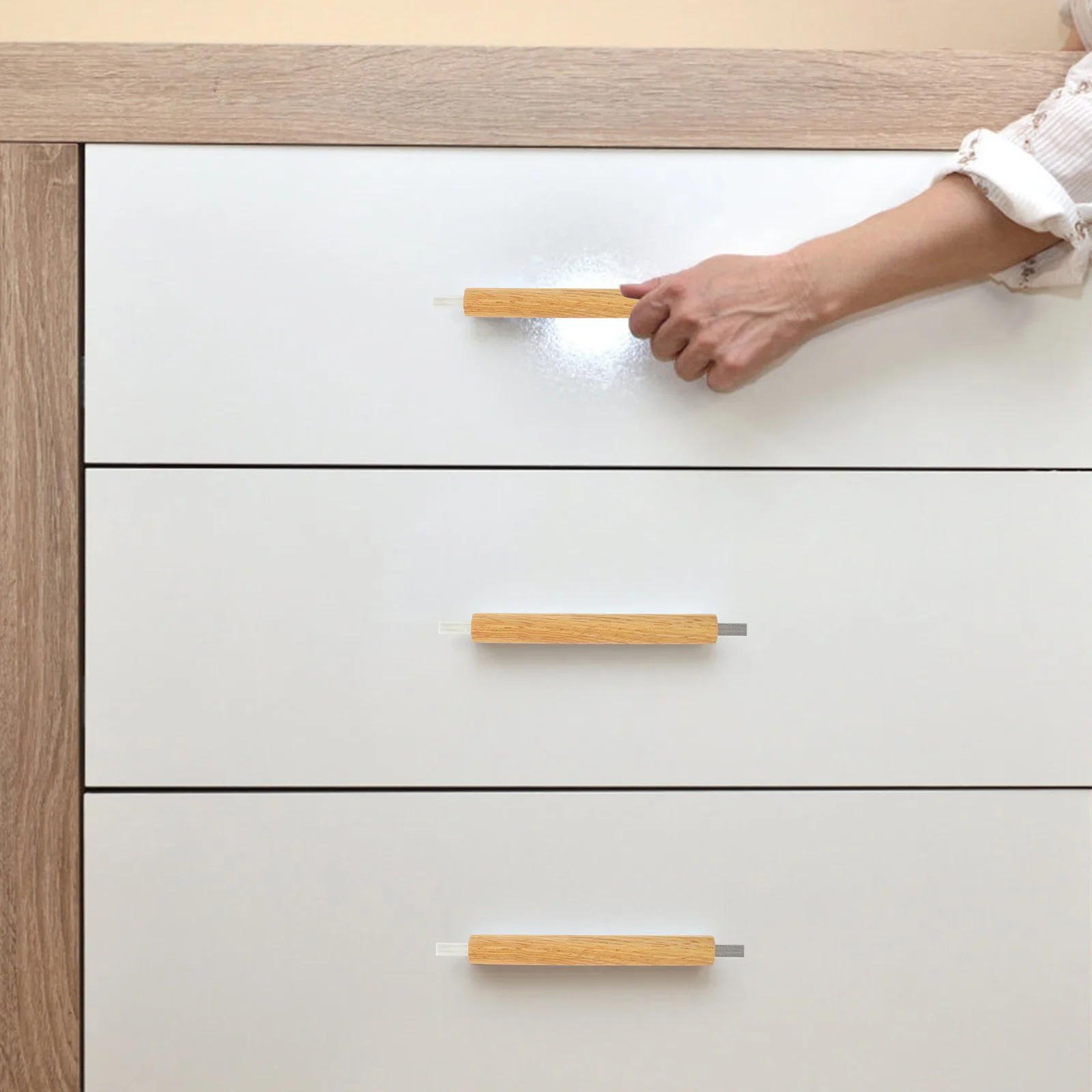 

Wooden Aluminum Alloy Cabinet Pull Handle For Kitchen Bathroom Cupboard Wardrobe Long Drawer Pulls Hardware Cabinet