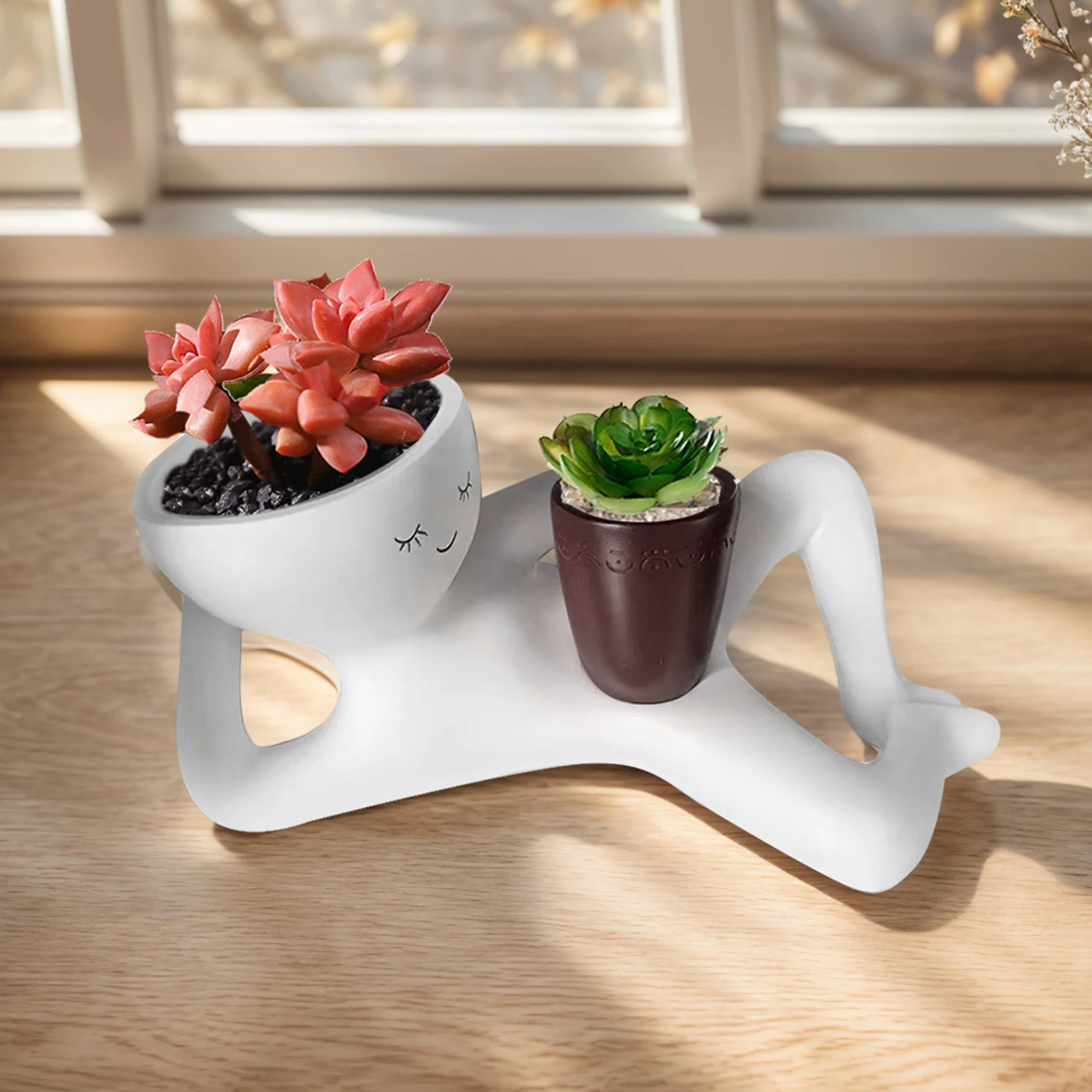 Pot Bunga Lazy Guy dengan Luba - Plant Parents ulasan dan harga