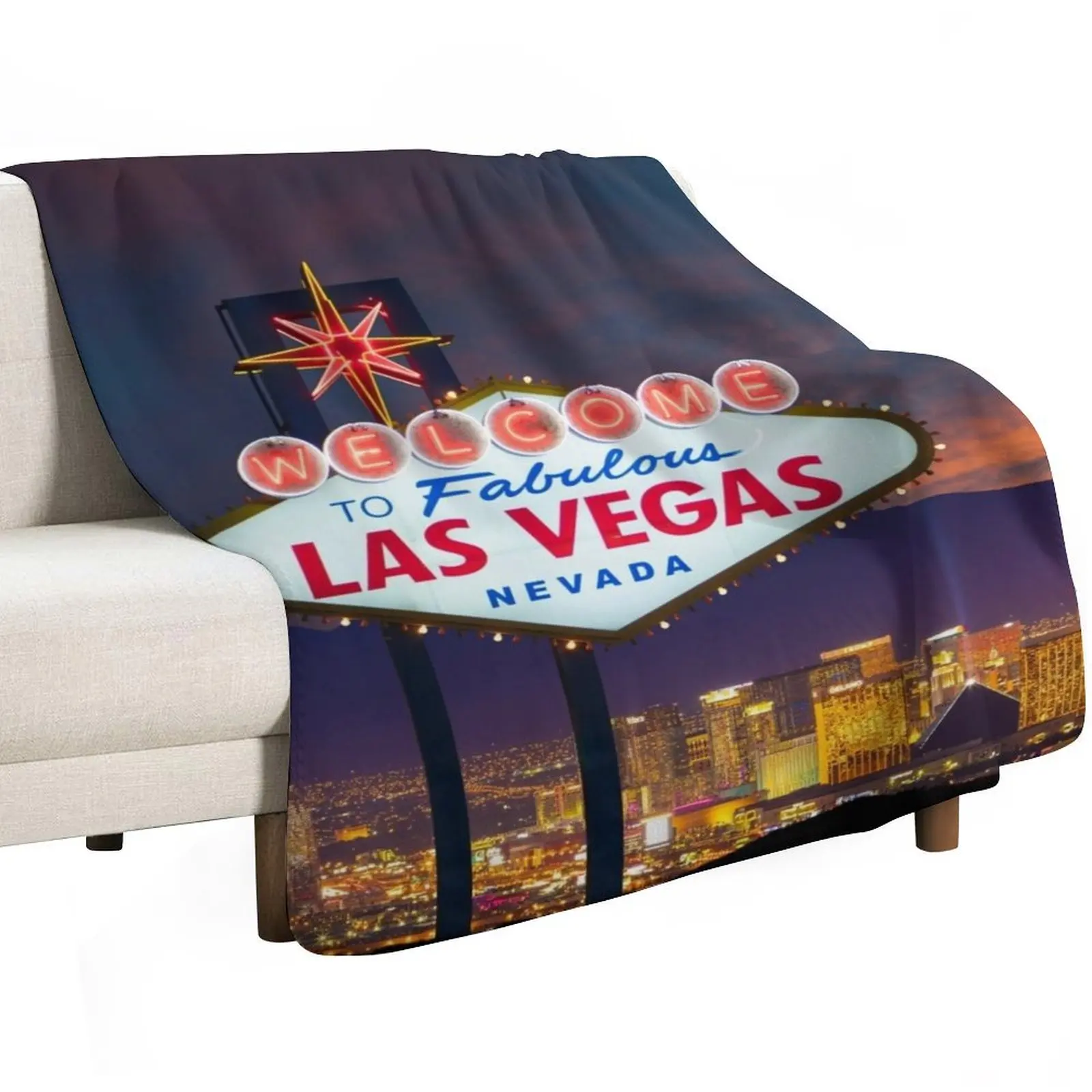 Las Vegas Throw Blanket Thermals For Travel Decoratives Stuffeds For Baby blankets and throws Decorative Sofa Blankets