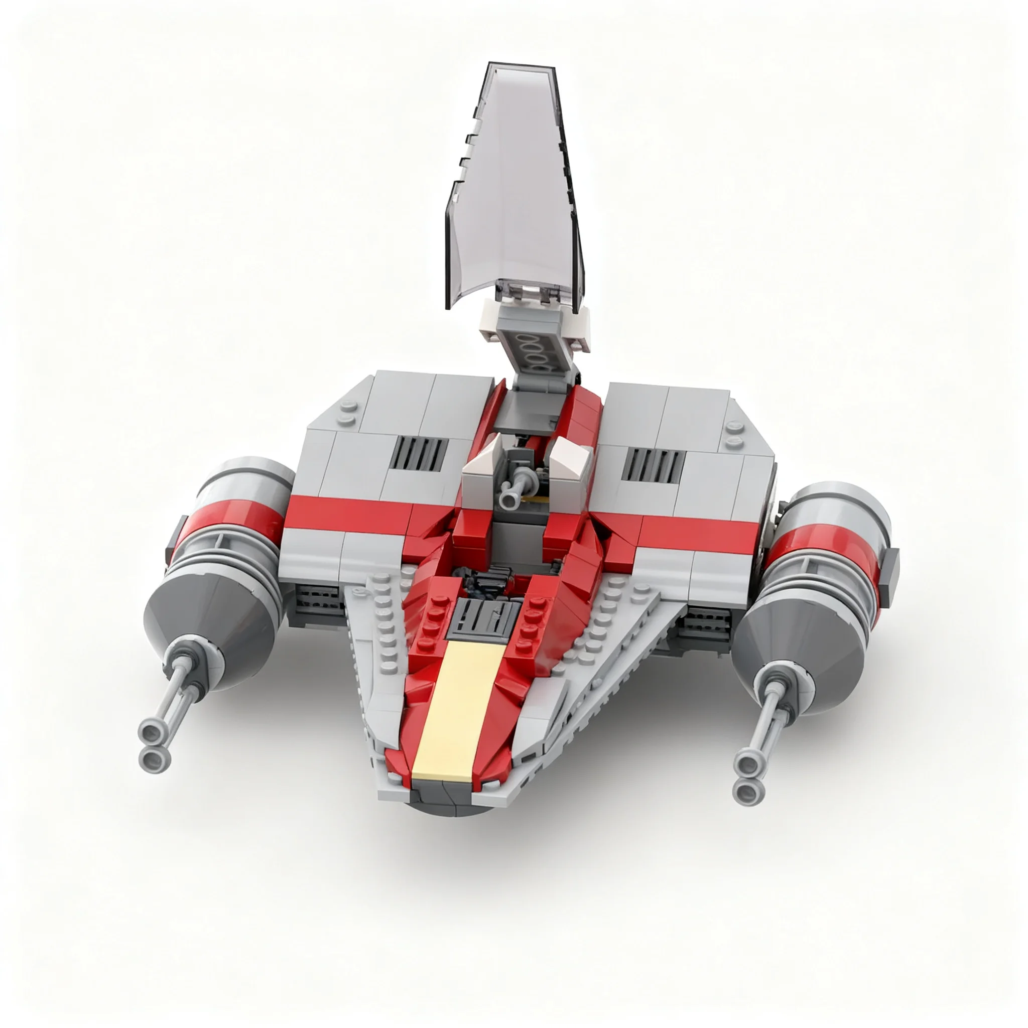 315pcs MOC W-Wing - T-38 Starfighter Speeder Star Battle Model Building Blocks Construction Toy Christmas Gift Collection Craft