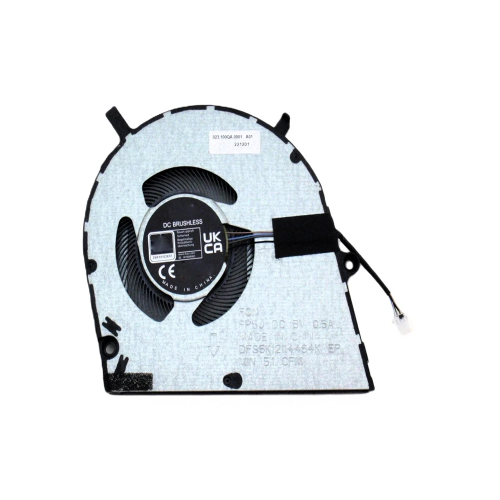 

Laptop CPU Fan For DELL For Inspiron 14 7420 7425 2-in-1 0YPPXV YPPXV DFS5K12114464K FP5J 023.100QJ.0001 DC5V 0.5A