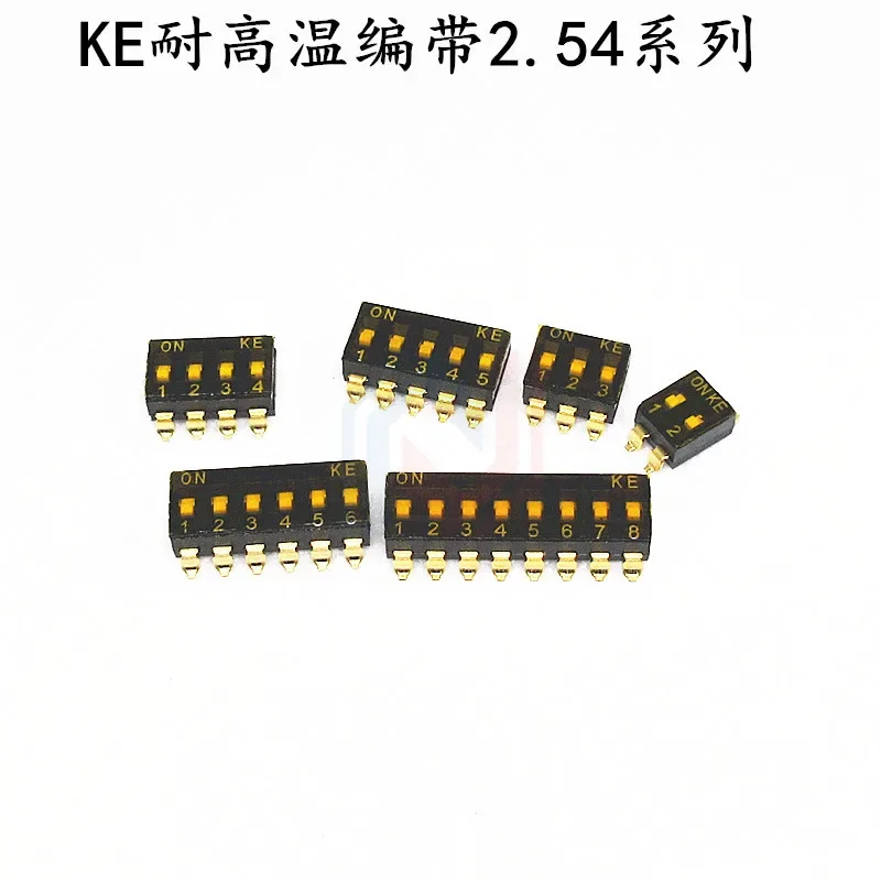 Interruptor Dip de 1,27 MM, 2,54 MM, paso 1P/2P/3P/4P/5P/6P/8P/10P