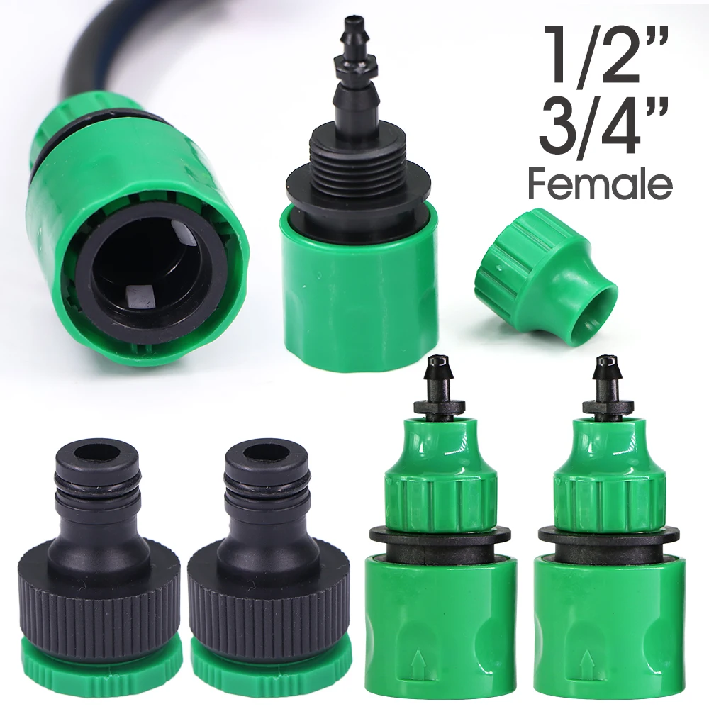 

2PCS Garden Watering Hose ABS Quick Connectors Faucet Connection Adapter Joint for Agriculture Greenhouse Irrigation Fittings